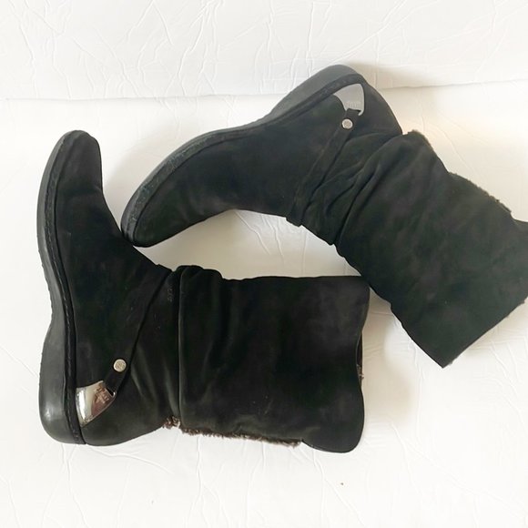 Stuart Weitzman Sherpa Lining Boots Size 9.5 - Picture 7 of 14